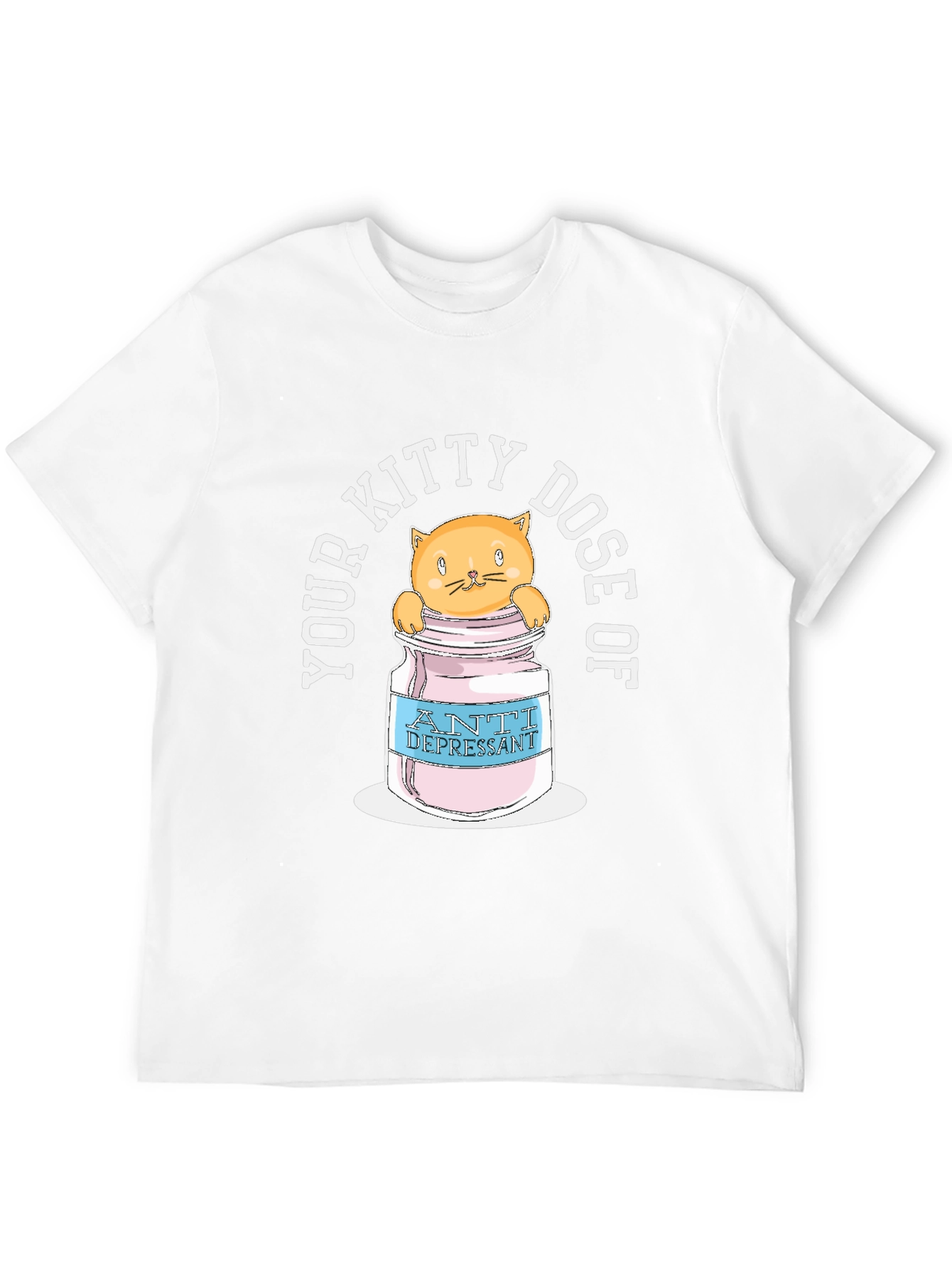Kitty Dose Anti-Depressant T-Shirt - Funny Cat Tee