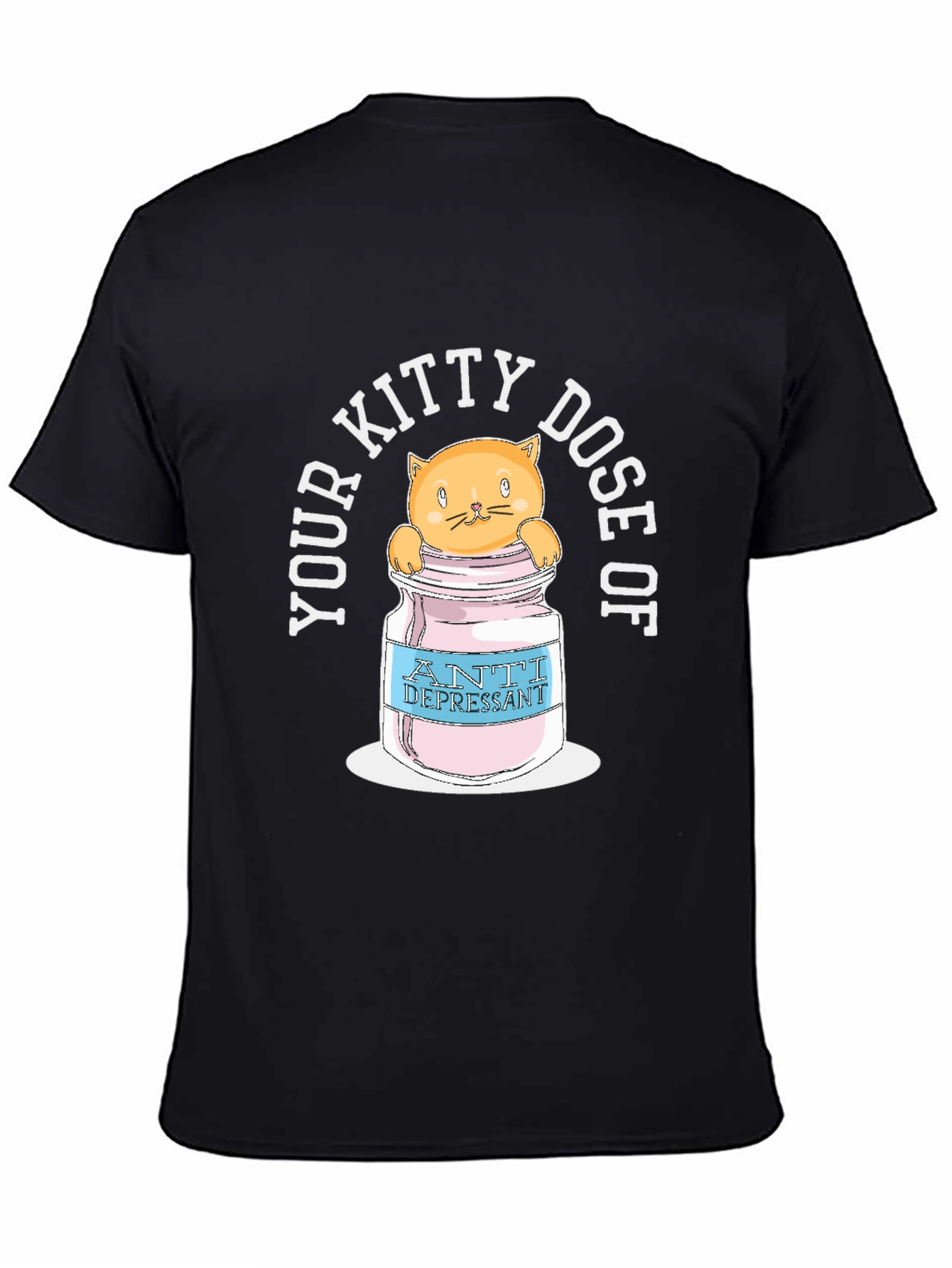 Kitty Dose Anti-Depressant T-Shirt - Funny Cat Tee