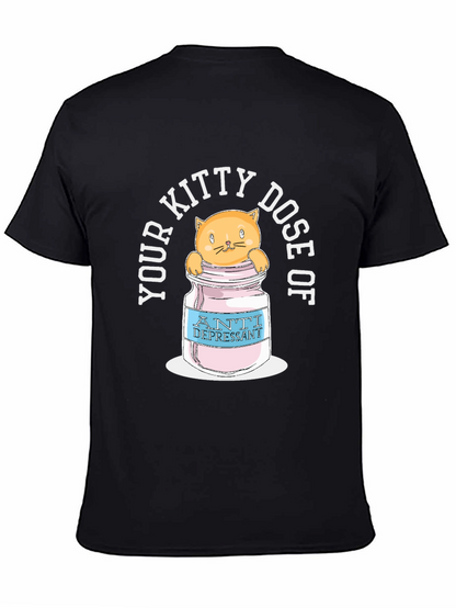 Kitty Dose Anti-Depressant T-Shirt - Funny Cat Tee