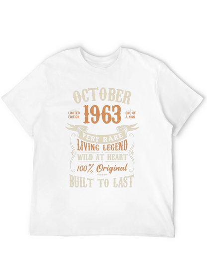 October 1963 Limited Edition Birthday T-Shirt