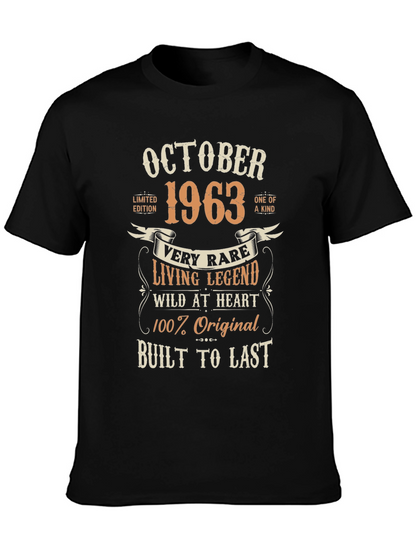 October 1963 Limited Edition Birthday T-Shirt
