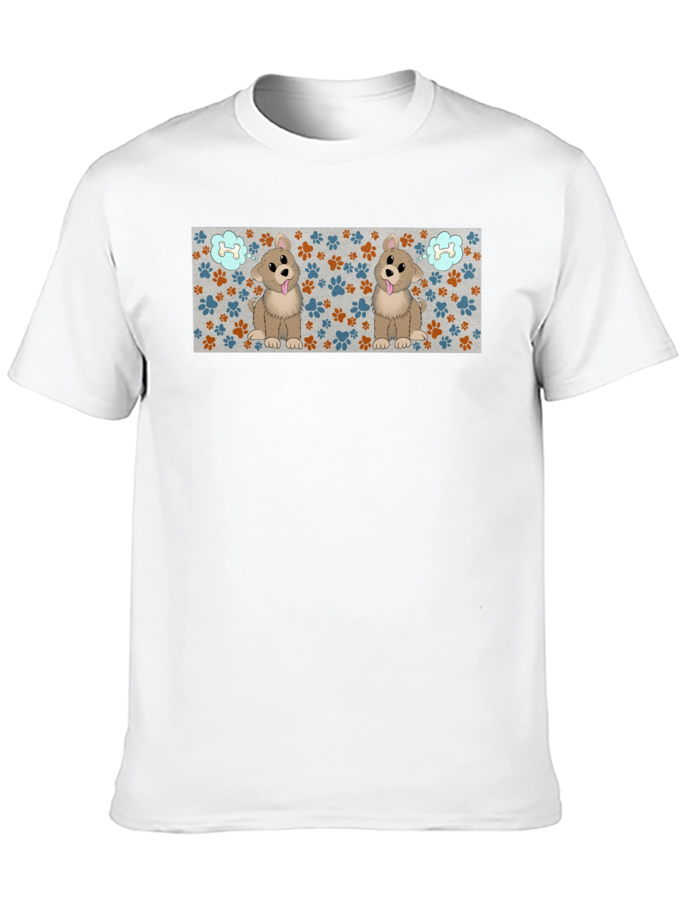 Cute Puppy Paw Print T-Shirt