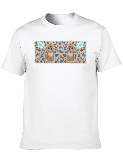 Cute Puppy Paw Print T-Shirt
