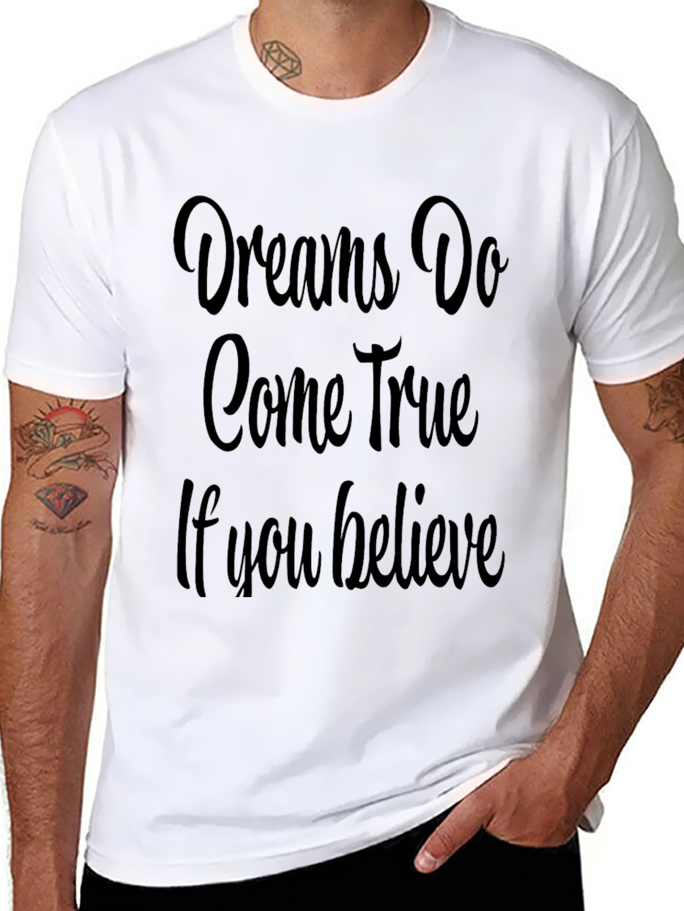 Dreams Come True Black Graphic Tee