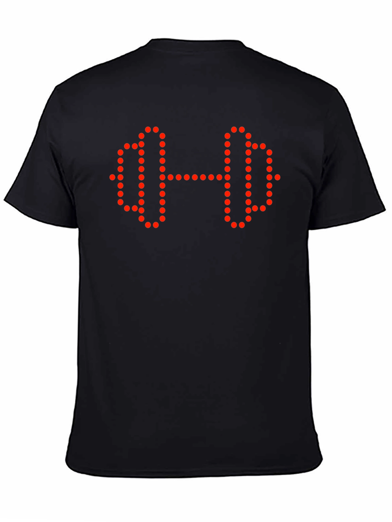 Fitness Graphic Tee - Dumbbell Dot Design