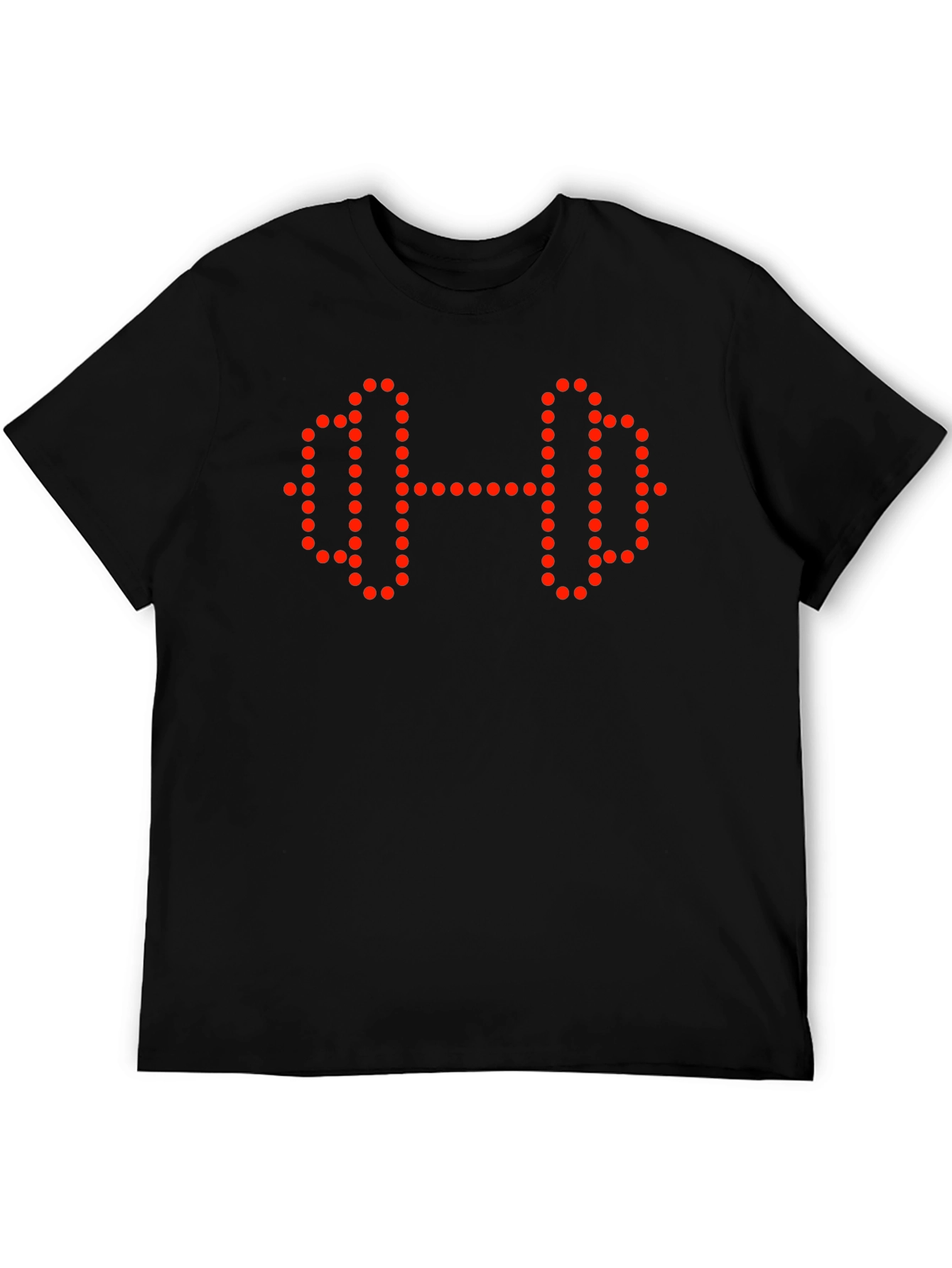 Fitness Graphic Tee - Dumbbell Dot Design