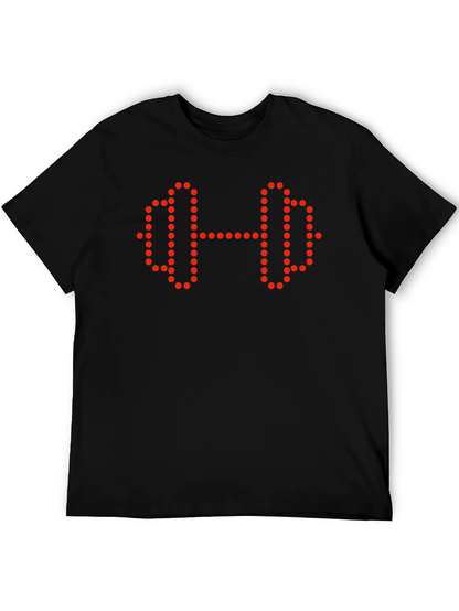Fitness Graphic Tee - Dumbbell Dot Design