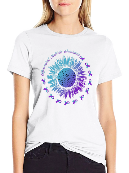 Rheumatoid Arthritis Awareness Sunflower T-Shirt