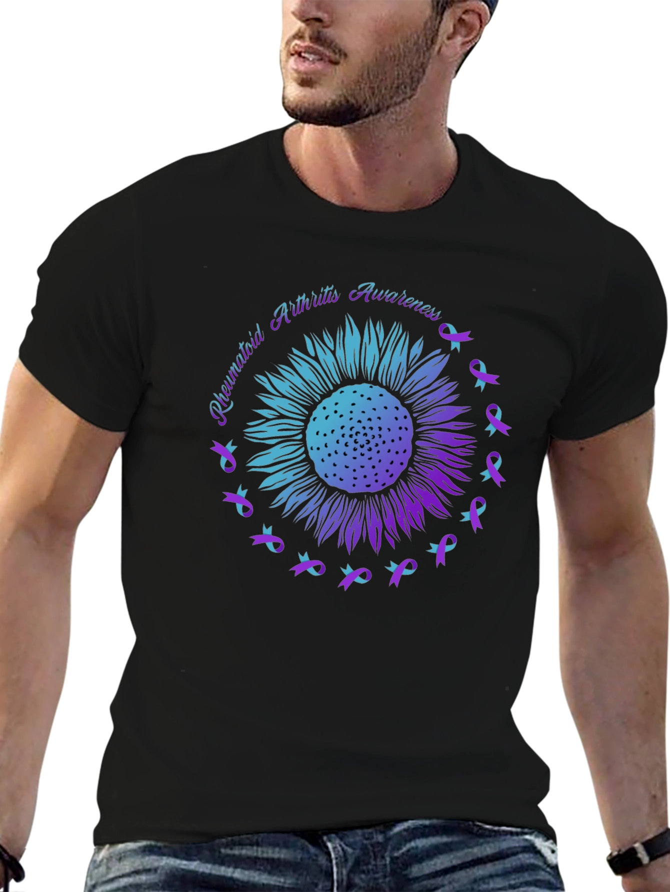 Rheumatoid Arthritis Awareness Sunflower T-Shirt