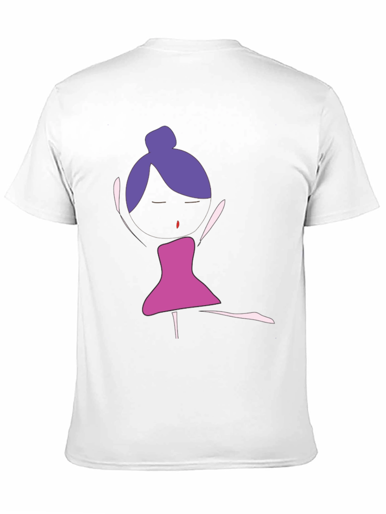 Unique Dancer Graphic Tee - Black Cotton T-Shirt
