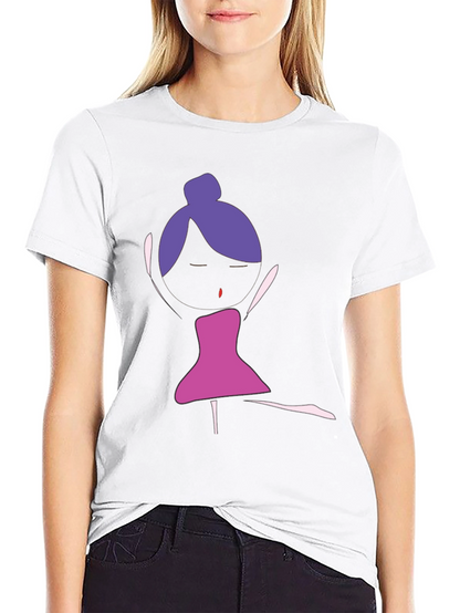 Unique Dancer Graphic Tee - Black Cotton T-Shirt
