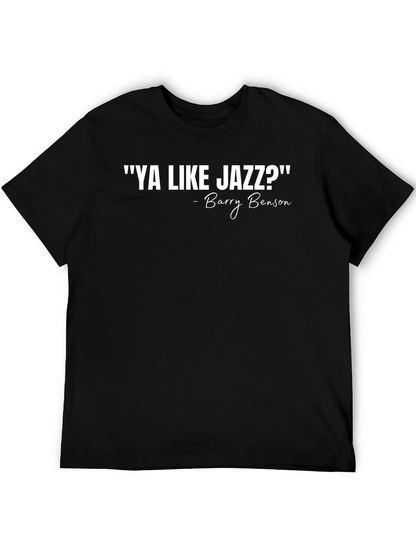 Ya Like Jazz Barry Benson Black Graphic Tee