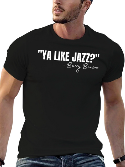 Ya Like Jazz Barry Benson Black Graphic Tee