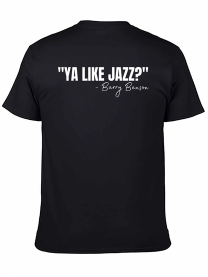 Ya Like Jazz Barry Benson Black Graphic Tee