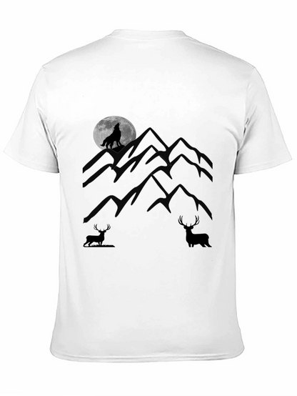 Wolf Howling Moon Graphic Tee