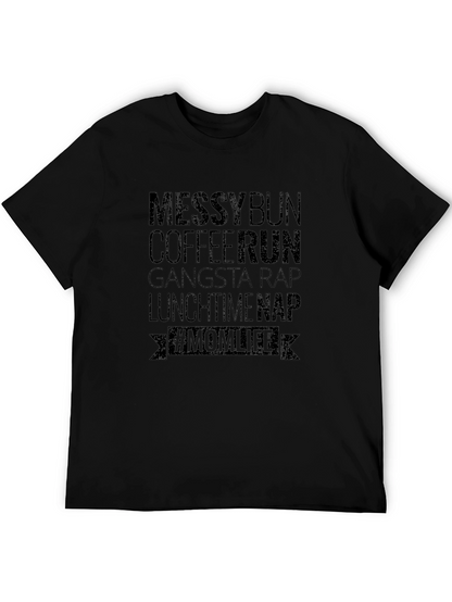 Messy Bun Coffee Run Mom Life T-Shirt