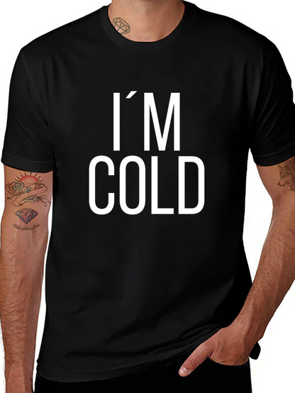 Im Cold Black Graphic Tee Shirt