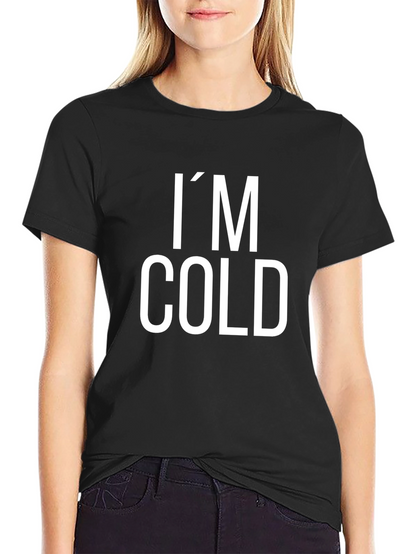 Im Cold Black Graphic Tee Shirt