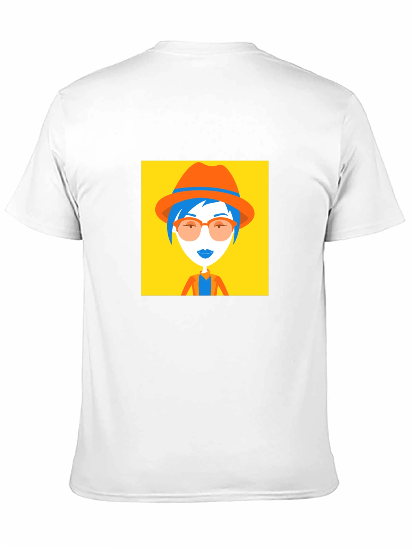 Funky Graphic Tee - Woman in Hat Design