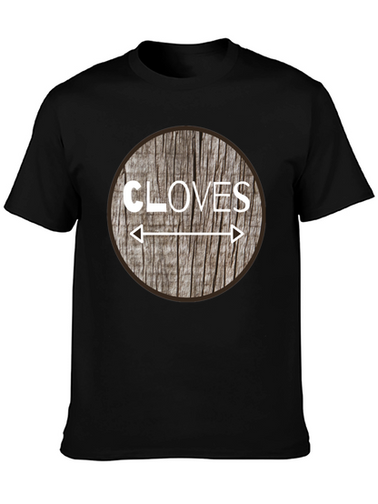 Cloves Direction Wood Design T-Shirt