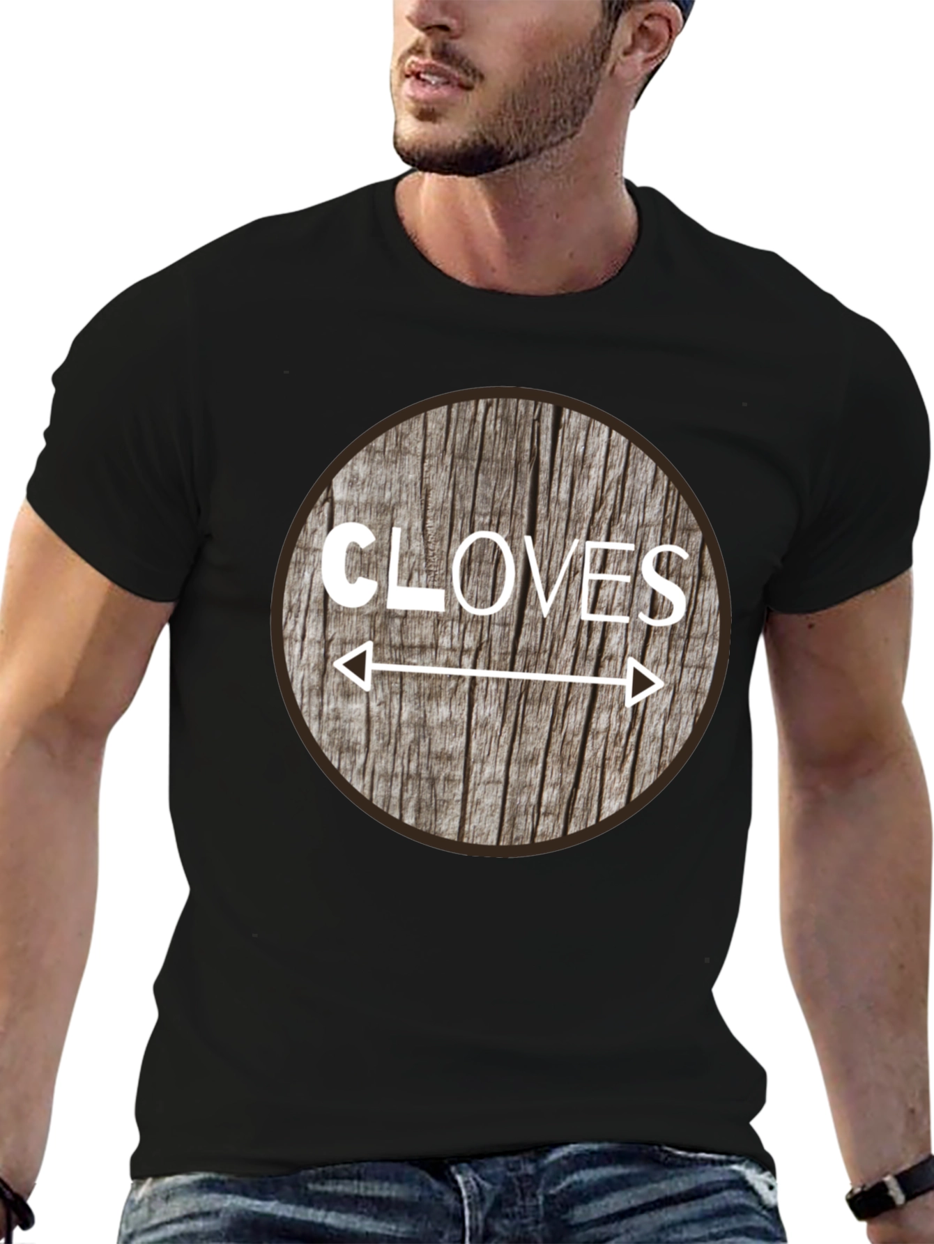 Cloves Direction Wood Design T-Shirt