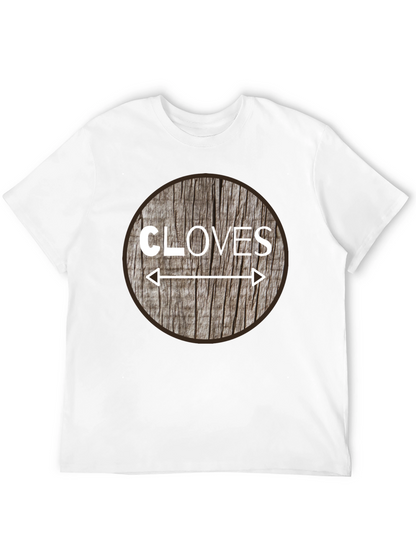 Cloves Direction Wood Design T-Shirt