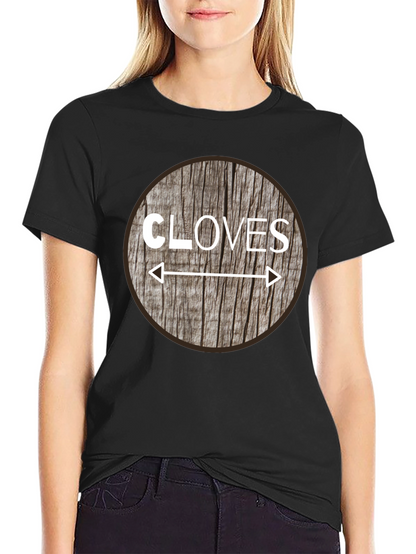 Cloves Direction Wood Design T-Shirt