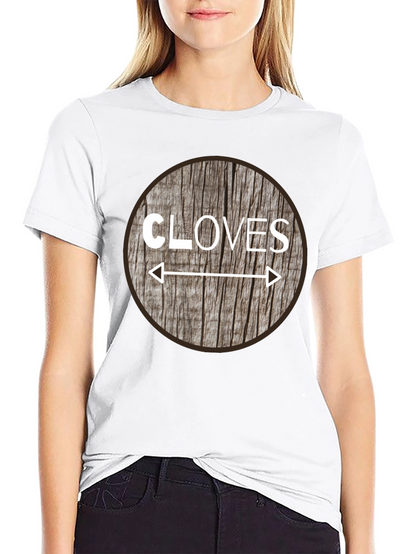 Cloves Direction Wood Design T-Shirt