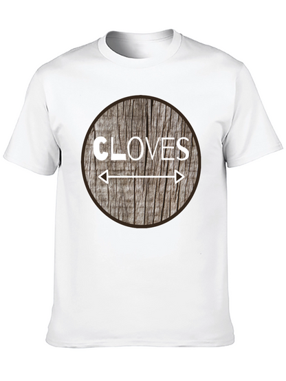 Cloves Direction Wood Design T-Shirt