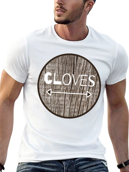 Cloves Direction Wood Design T-Shirt