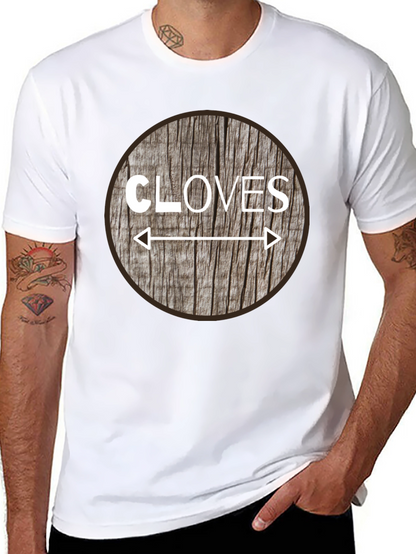 Cloves Direction Wood Design T-Shirt