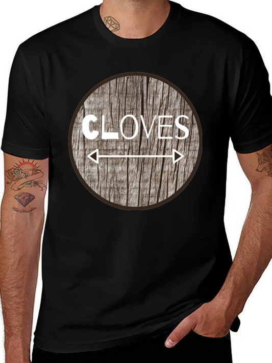 Cloves Direction Wood Design T-Shirt