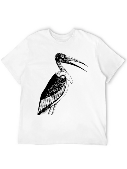 Stork Graphic Tee - Stylish Black Cotton T-Shirt