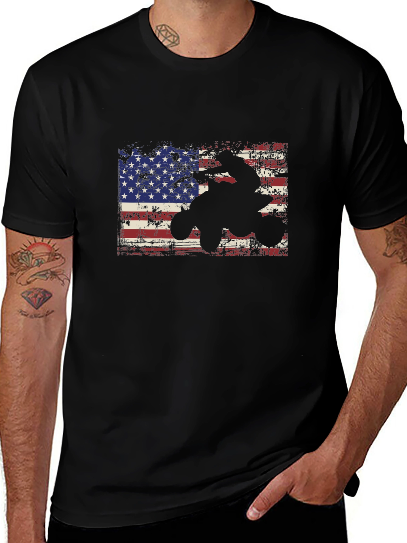 American Flag ATV T-Shirt