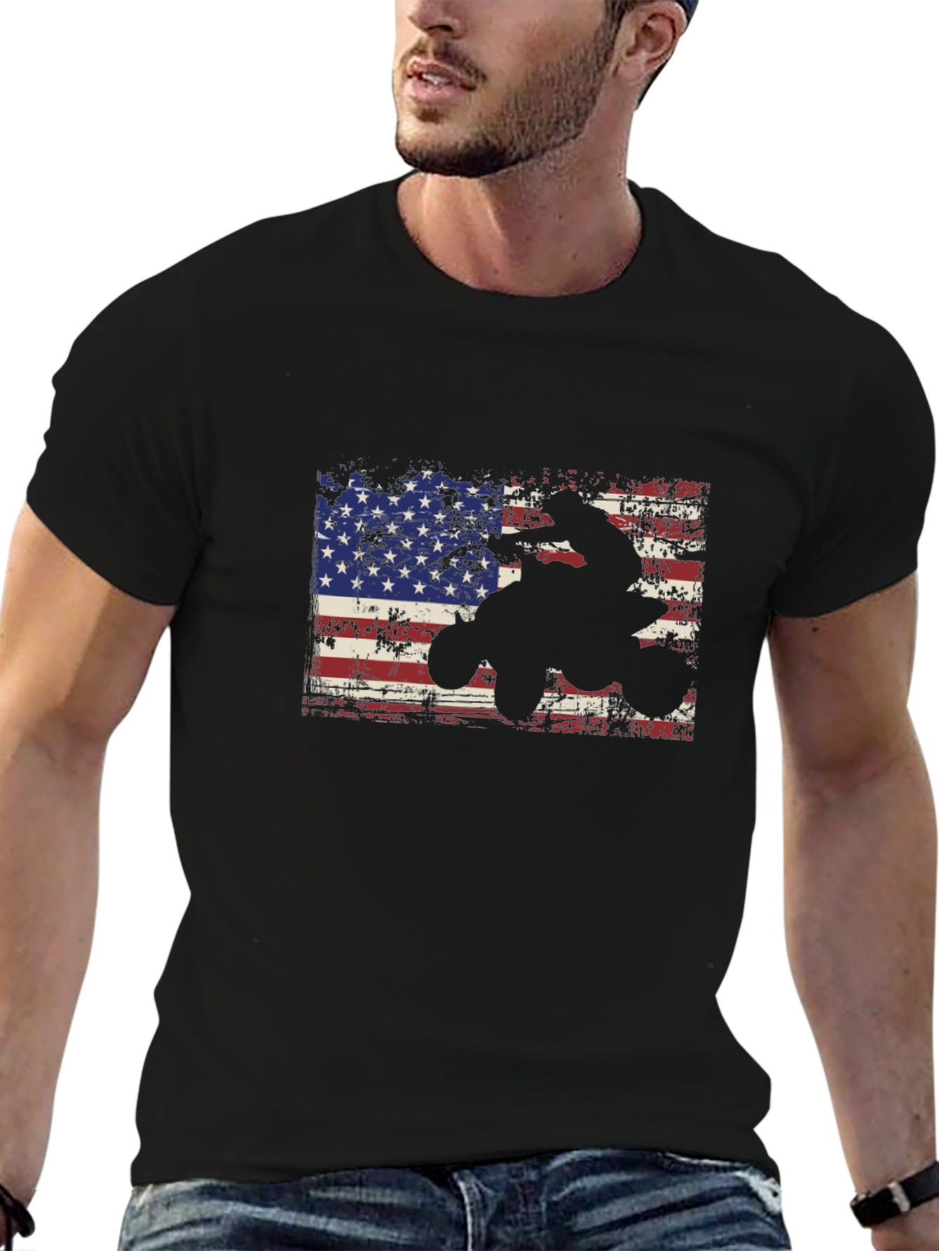 American Flag ATV T-Shirt