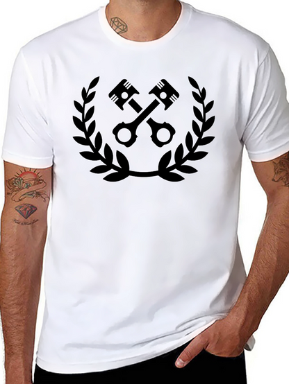 Piston Laurel Wreath Graphic T-Shirt - Black