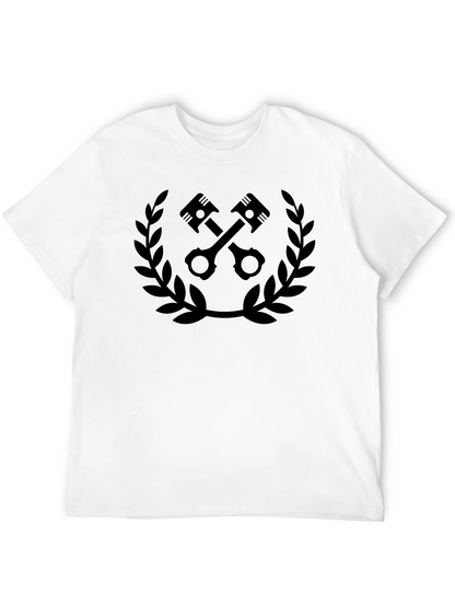 Piston Laurel Wreath Graphic T-Shirt - Black