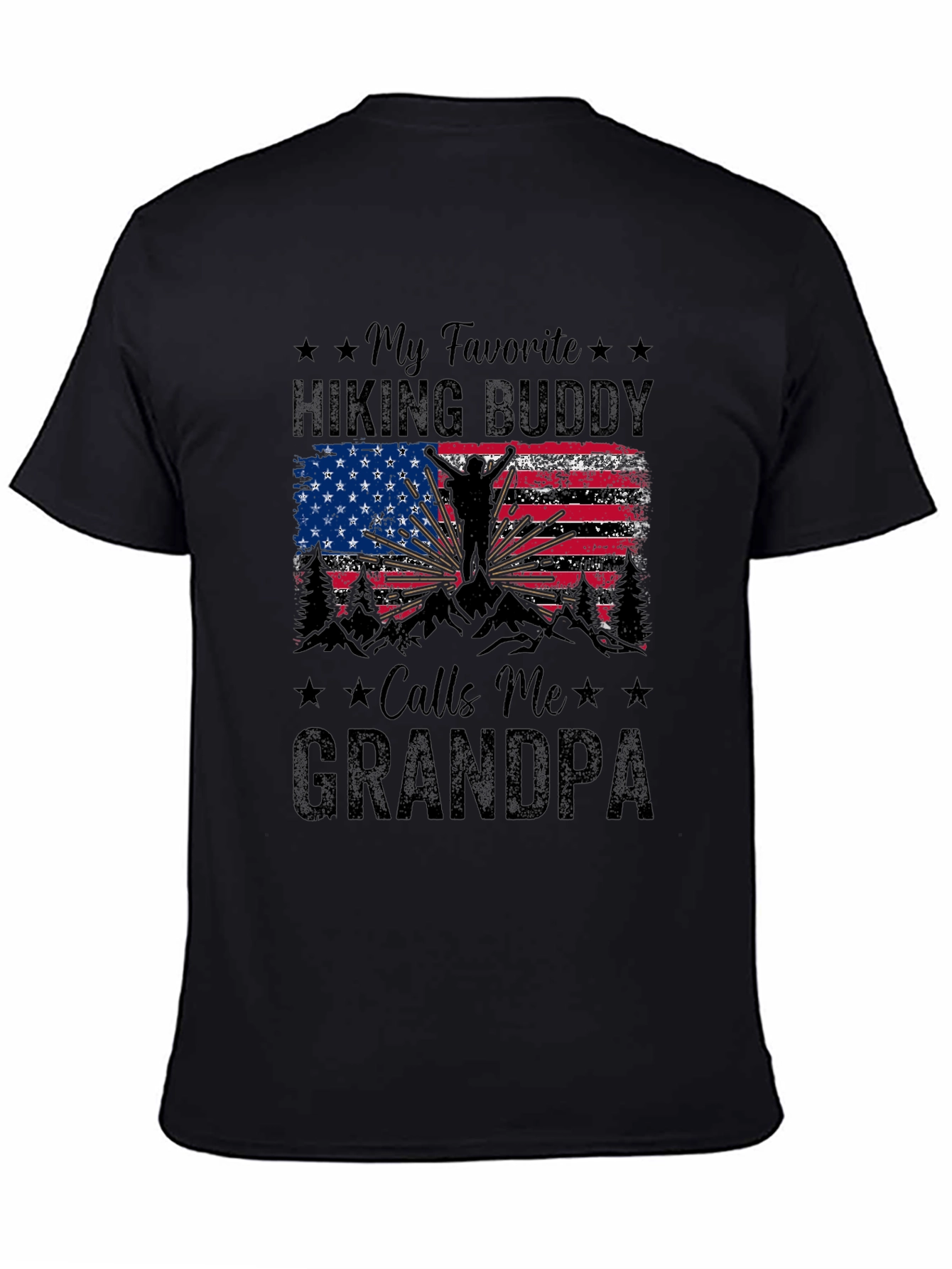 Hiking Buddy Grandpa T-Shirt