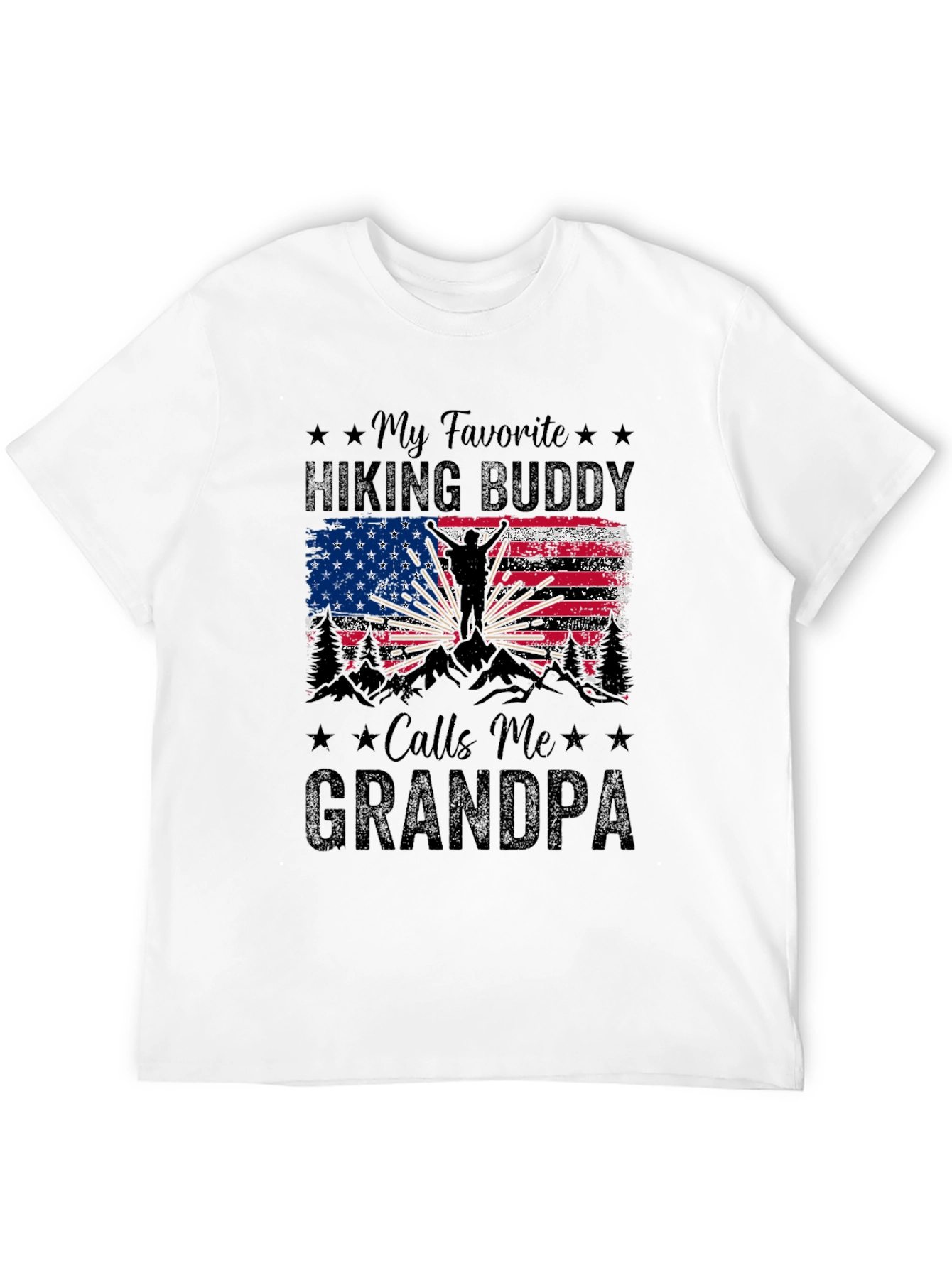 Hiking Buddy Grandpa T-Shirt