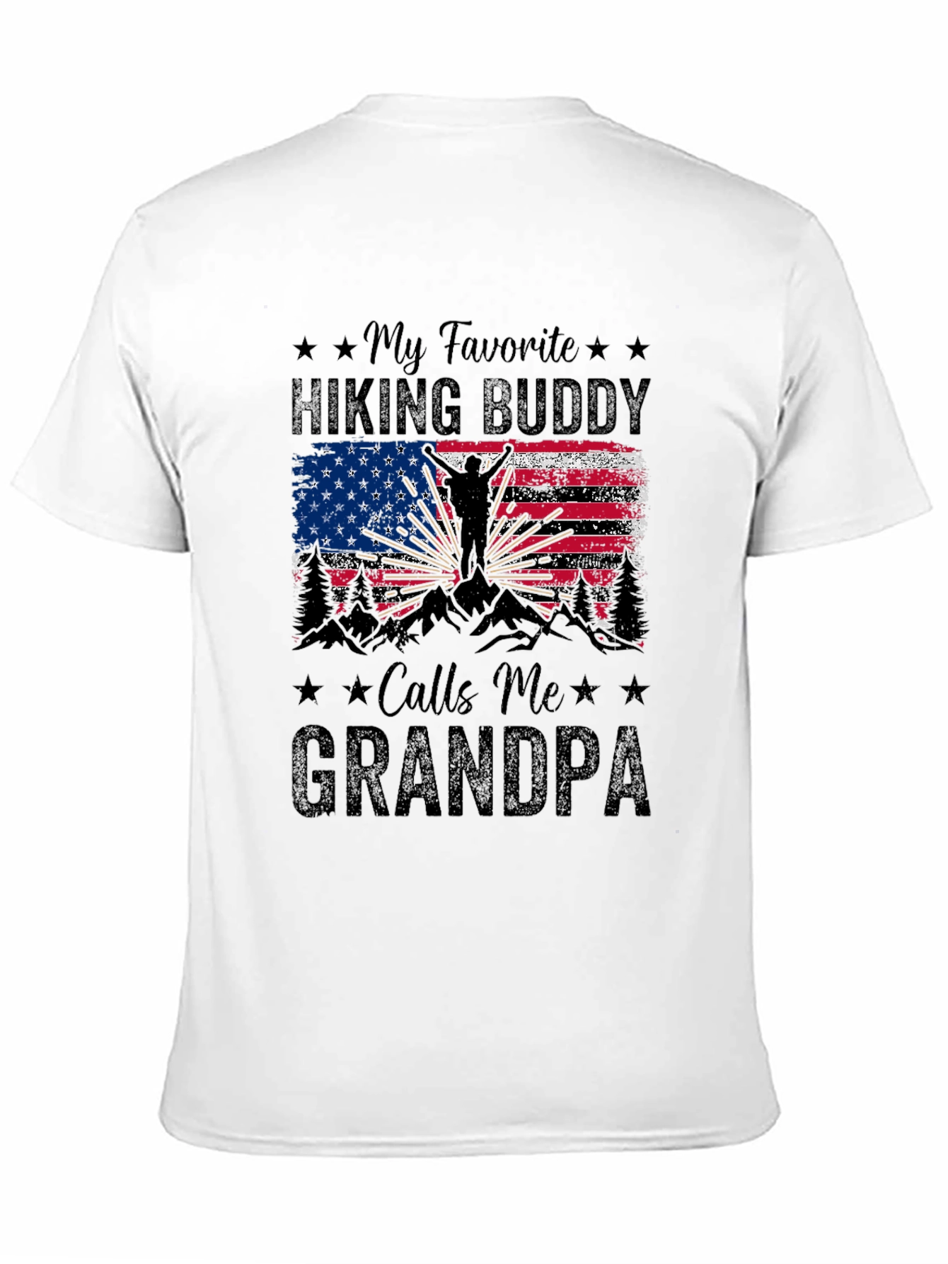 Hiking Buddy Grandpa T-Shirt