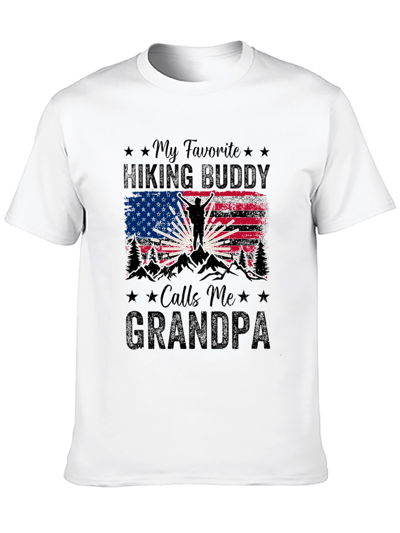 Hiking Buddy Grandpa T-Shirt