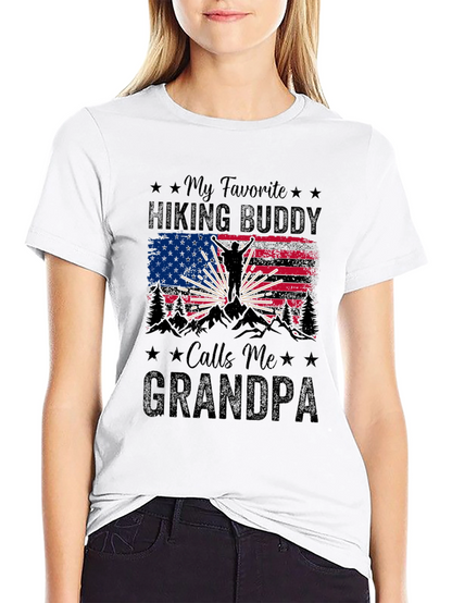 Hiking Buddy Grandpa T-Shirt