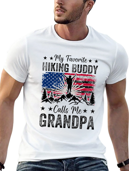 Hiking Buddy Grandpa T-Shirt