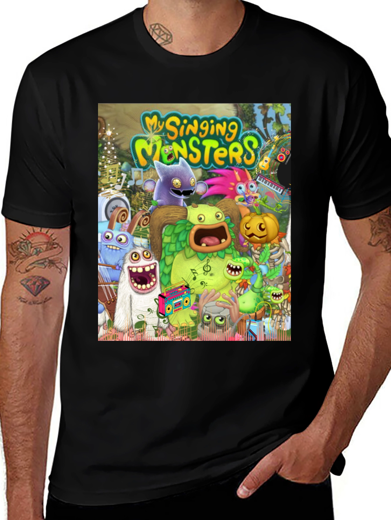 My Singing Monsters Black T-Shirt