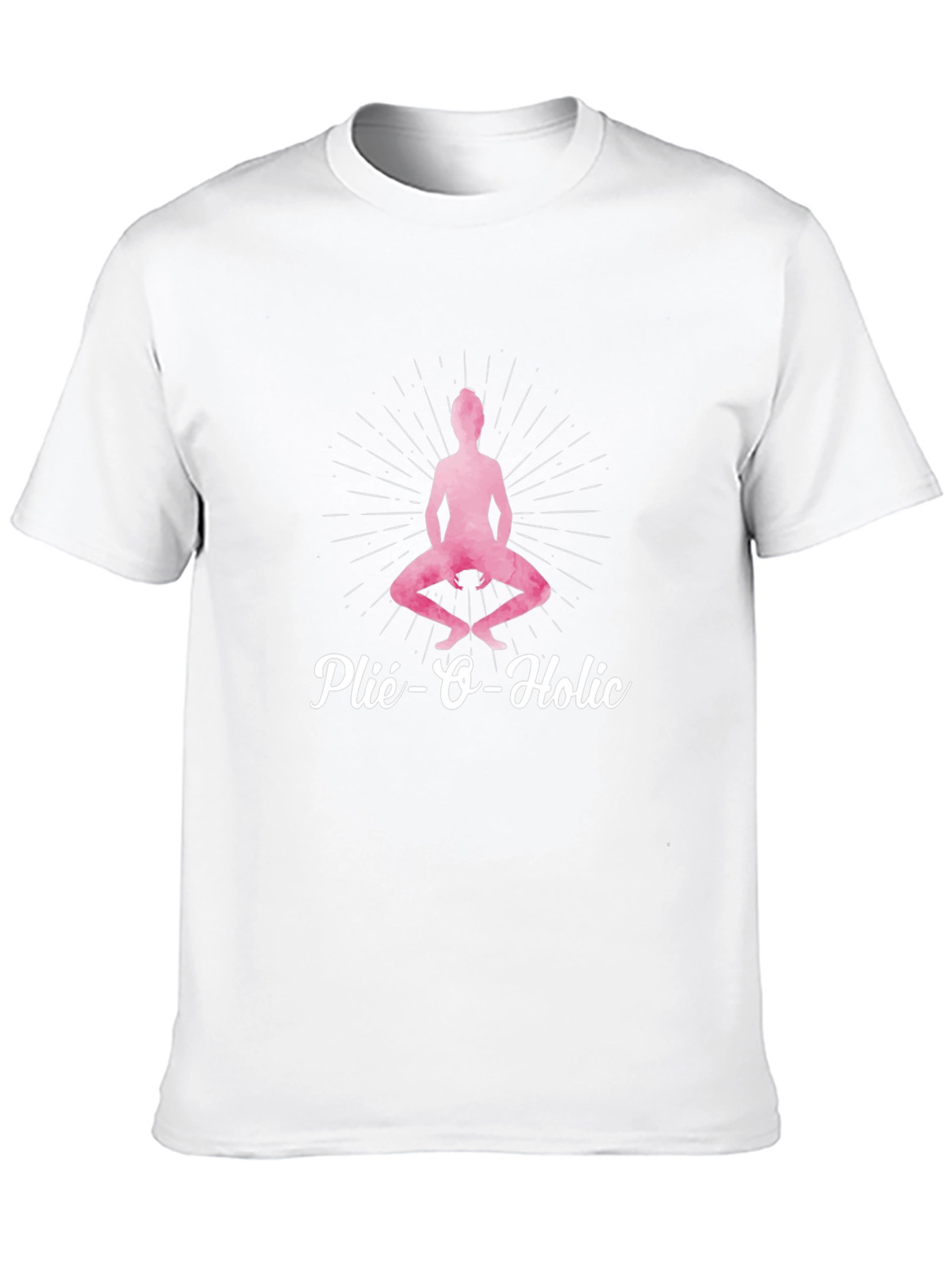 Plié-O-Holic Black T-Shirt for Ballet Lovers