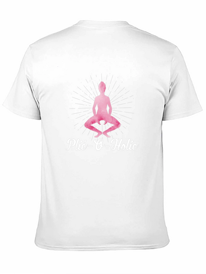 Plié-O-Holic Black T-Shirt for Ballet Lovers