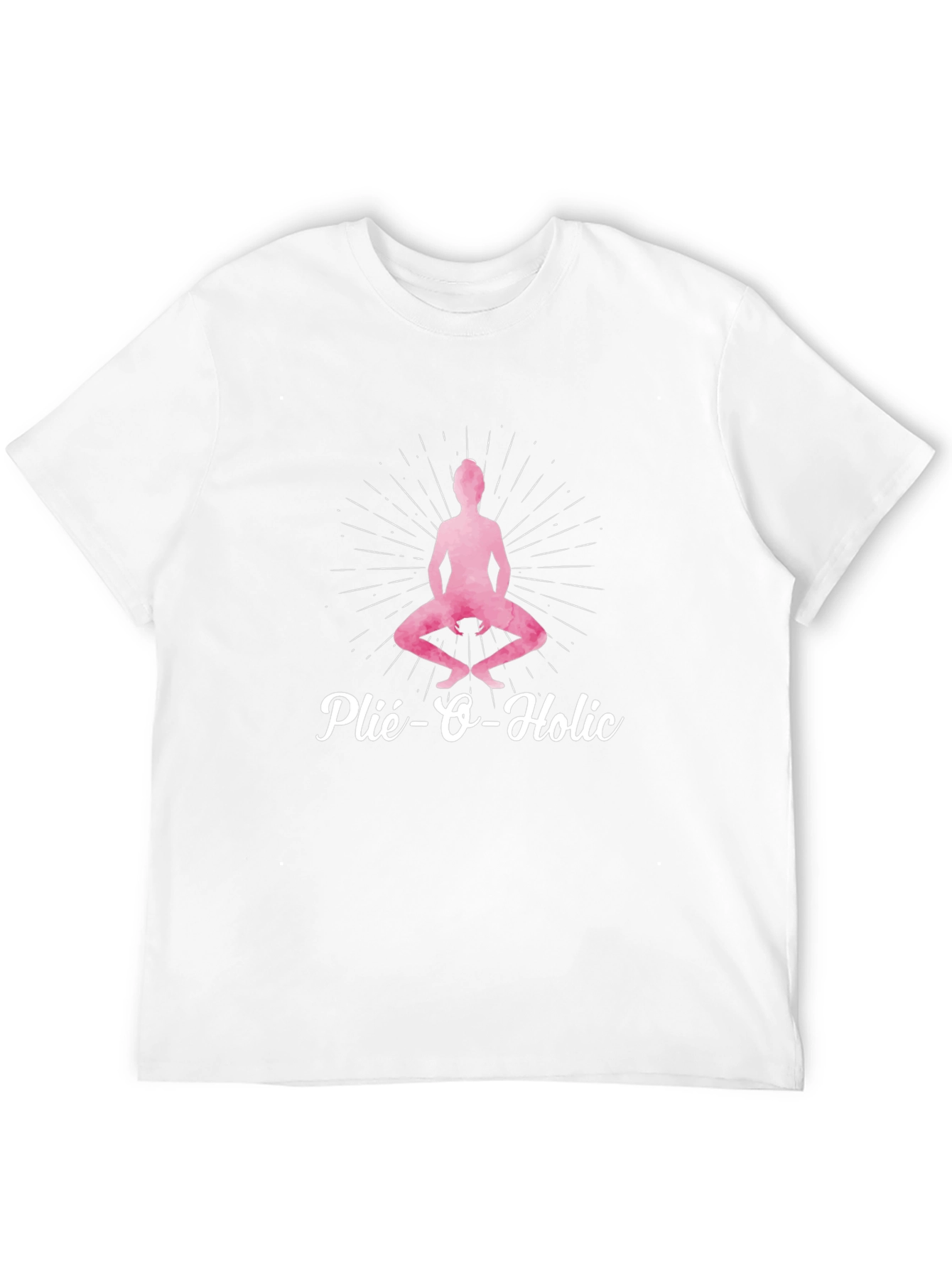 Plié-O-Holic Black T-Shirt for Ballet Lovers