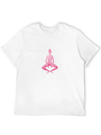 Plié-O-Holic Black T-Shirt for Ballet Lovers