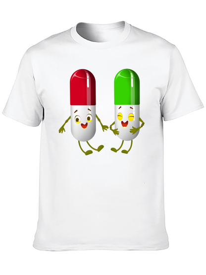 Pill Pals Graphic Tee - Black Cotton T-Shirt