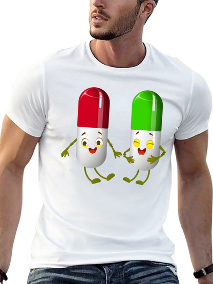 Pill Pals Graphic Tee - Black Cotton T-Shirt